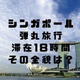 シンガポール弾丸0泊3日！滞在18時間旅行の中身をお見せします