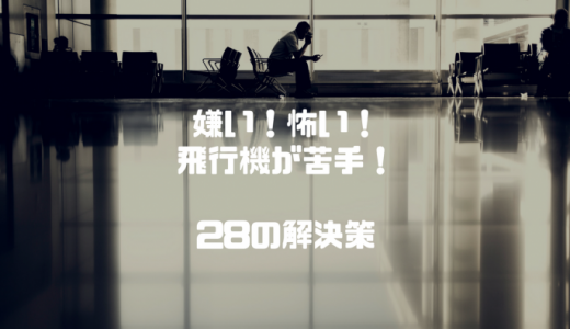 飛行機が怖い・嫌い・苦手な人に贈る28の解決策