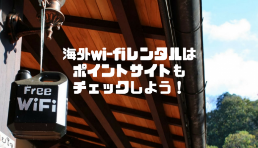 今年の夏も海外レンタルwi-fiをポイントサイト経由で借りました