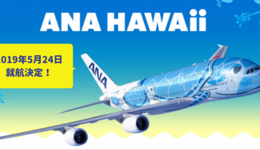 【2019年5月24日就航】ANAのエアバスA380ハワイ行きは恐怖の1階席オールエコノミー仕様