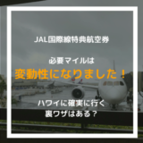 【新裏技で攻略せよ！】JAL国際線特典航空券の制度変更は改悪か？必要マイルが増えた？！