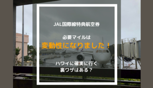 【新裏技で攻略せよ！】JAL国際線特典航空券の制度変更は改悪か？必要マイルが増えた？！