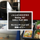 JALビジネスクラス搭乗記。JL737便でセントレアからバンコクへ。機内食、そして噂のライフラットシートはいかに？