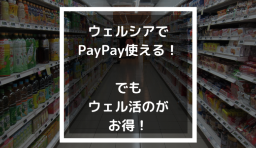 ウェルシアでPayPayはじまる！しかし最もお得な方法はペイペイじゃない！