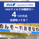 【全部知ってる？】ANAマイルで沖縄旅行に行く4つの方法、覚えておこう！