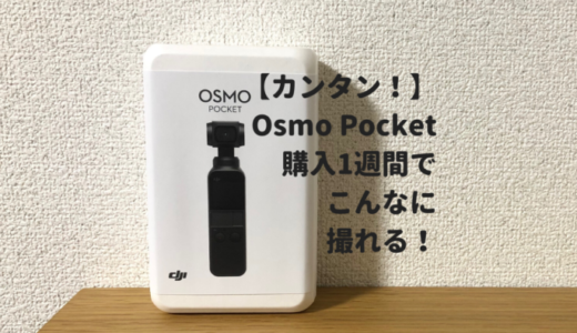 【1週間でここまで撮れる！】初心者向けOsmo Pocketの使い方！撮影方法や使い方を解説