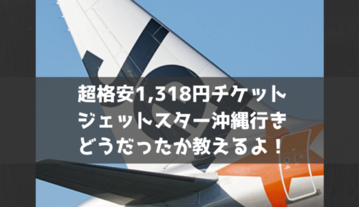 【驚愕の1,318円！】ジェットスターでセントレアから沖縄へ。空港・機内の様子と注意点を教えるよ！