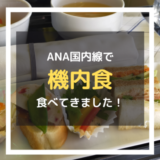 ANA国内線で機内食が食べられる！プレミアムクラス限定の食事とは？